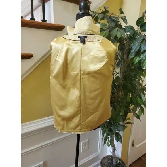 BOB MACKIE Jacket Yellow & Silver Retro SZ 12 - Picture 9 of 12